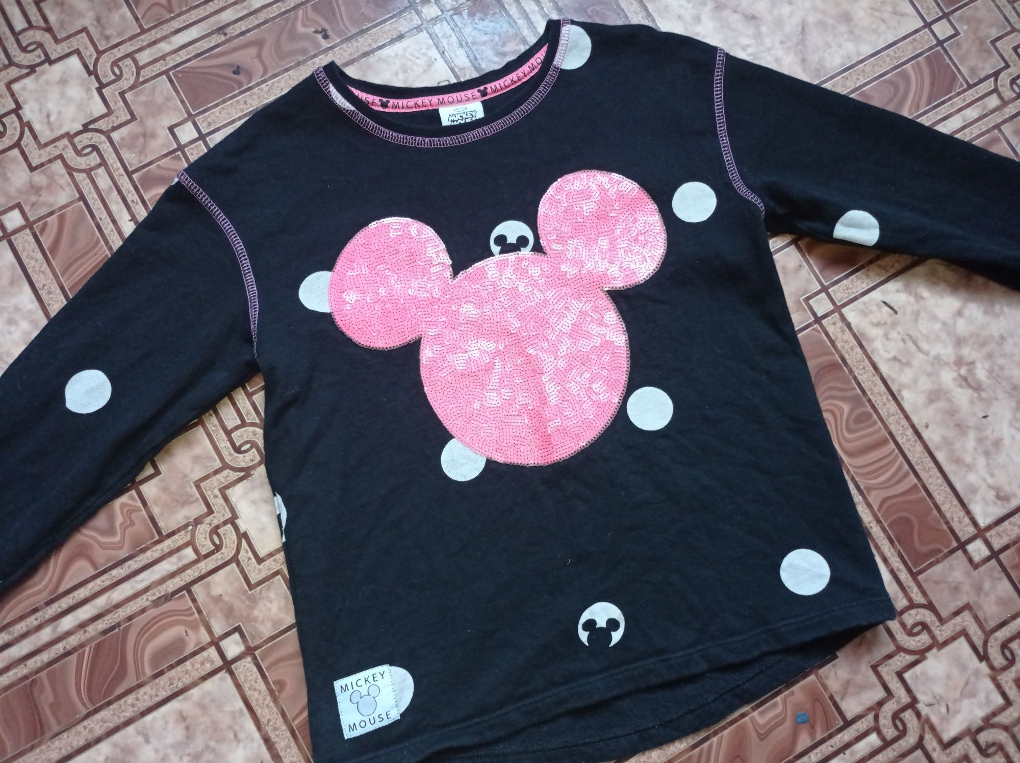 Супер цена! Disney Minnie mouse теплая кофта свитшот 134/140