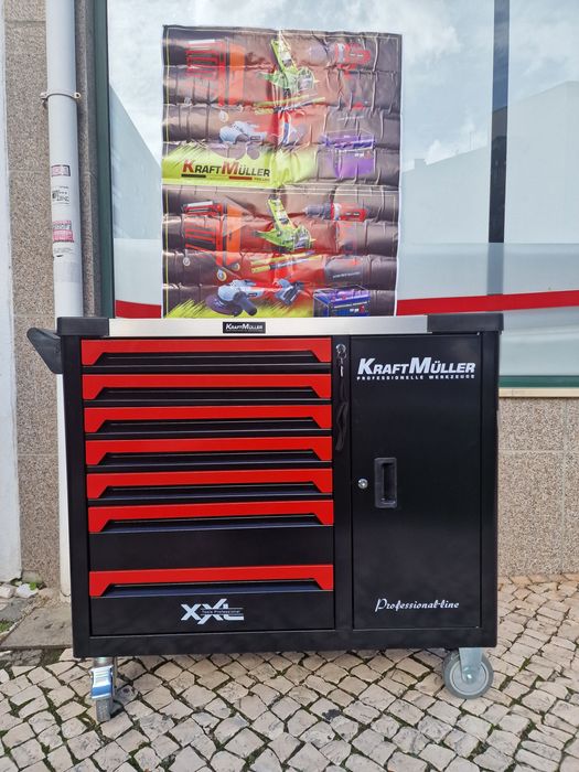 Carrinho de ferramenta 7 gavetas completas novo