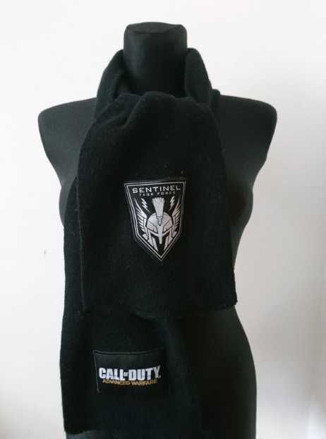 Zimowy czarny szalik CallofDuty Advanced Warfare z 2014 r