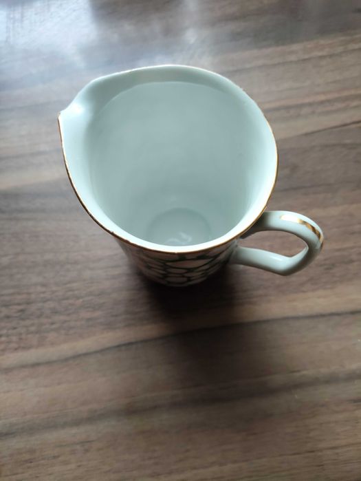 serwis porcelanowy do kawy/herbaty marmurek zielony Bogucice