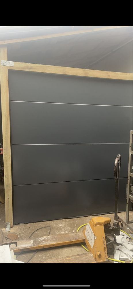 Brama segmentowa 2500x2440 antracyt RAL 7016 tanio gatunek 2