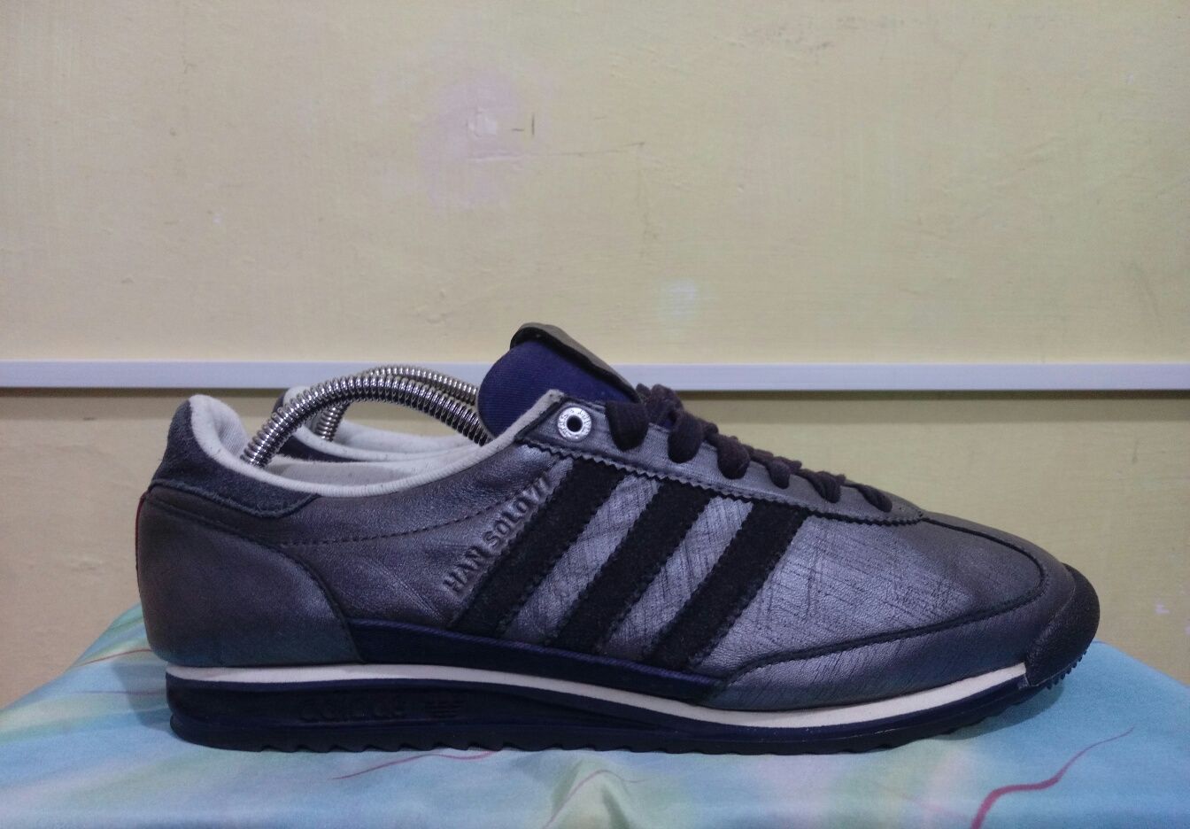 Оригинал осенние кожаные кроссовки Adidas Han Solo 77