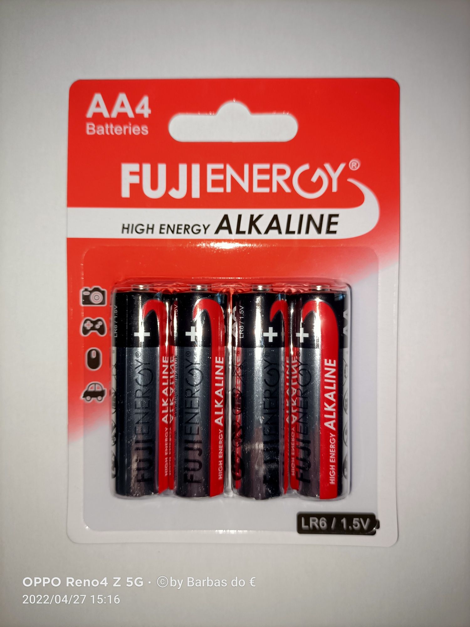 Pilhas Alcalinas AA e AAA FujiEnergy®