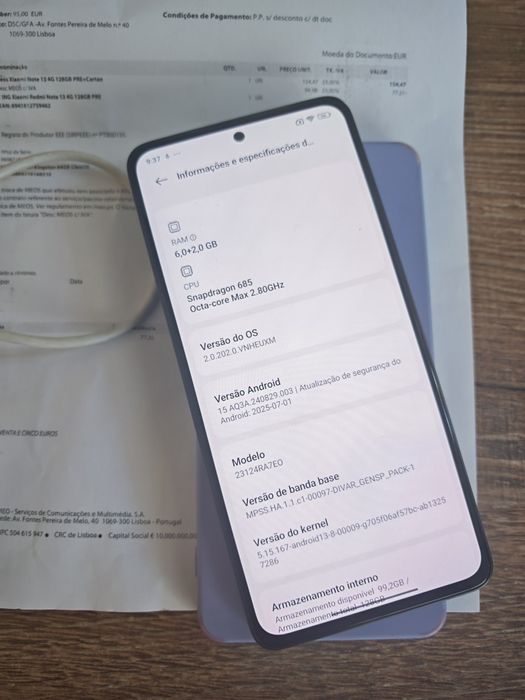 Xiaomi Redmi Note 13 6GB/128GB Dual Sim Preto C/Garantia Ace