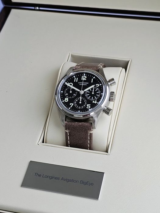 Longines Avigation Big Eye 41mm świeżo po serwisie, komplet