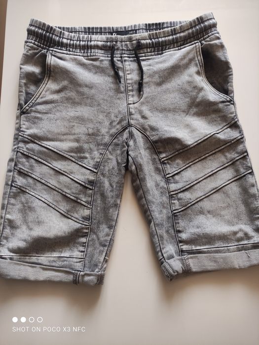 Krótkie jeansowe chłopięce spodenki rozm. 164, SUPER CENA!!!