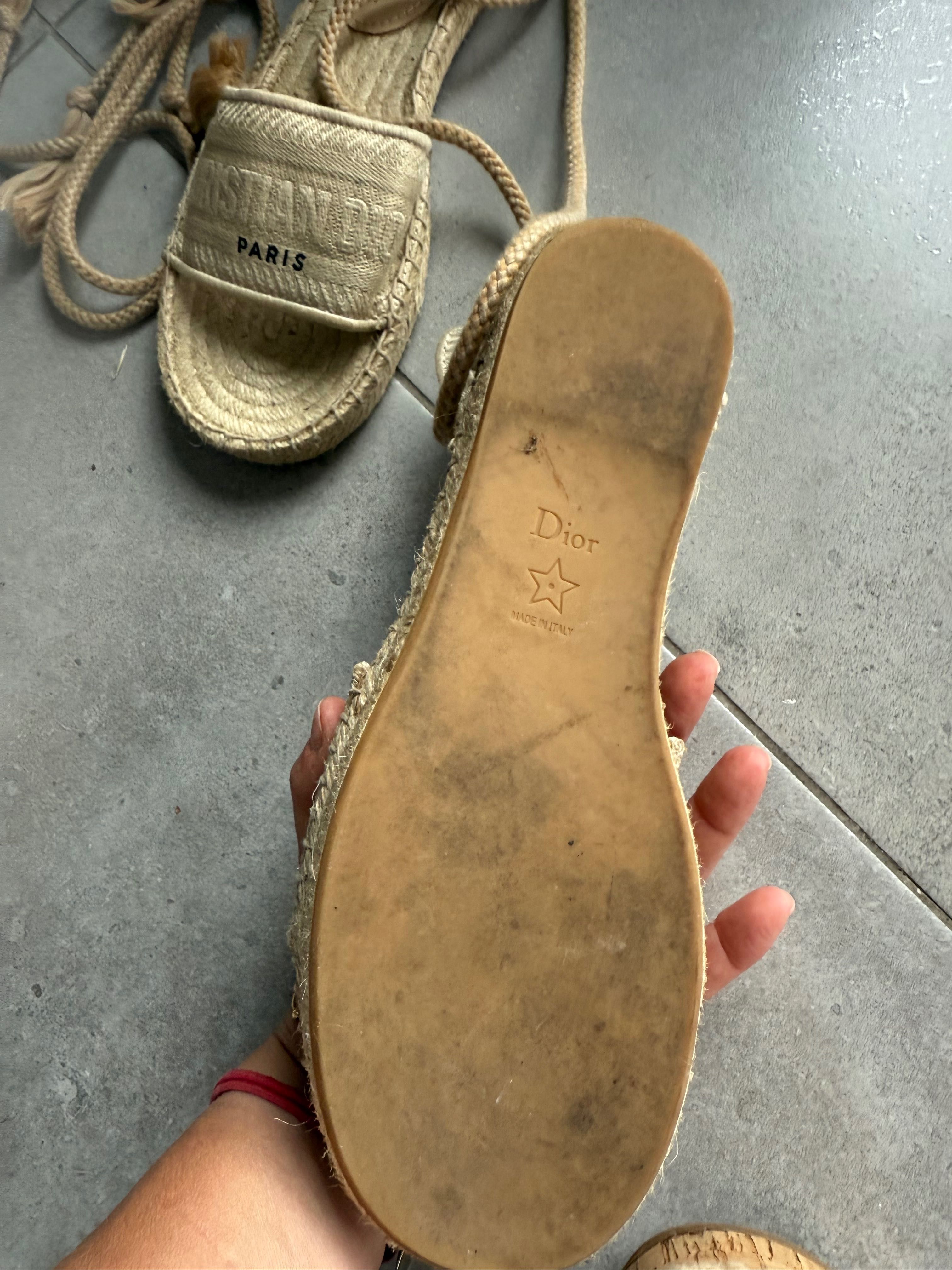 Christian Dior espadryle 37