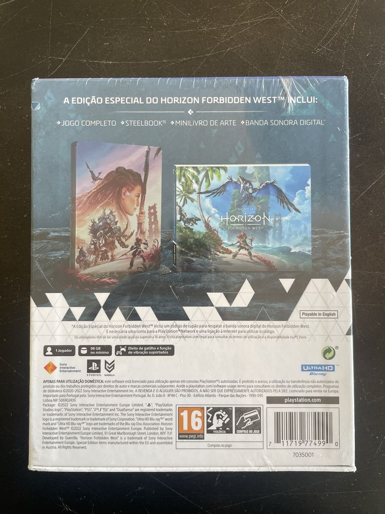 Horizon Forbbiden West Edição Especial PS5 (Selado/Novo) + Envio Inc.