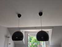 Lampa sufitowa czarna , kula kuchnia zesalon
