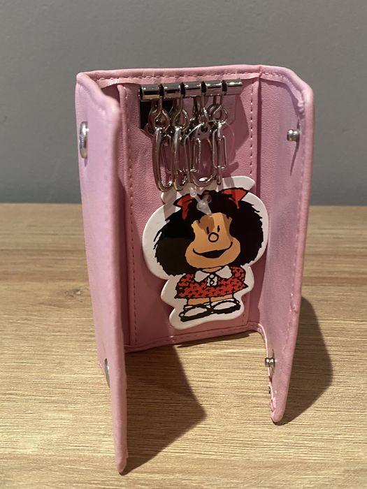 Porta chaves estilo carteirinha, da Mafalda