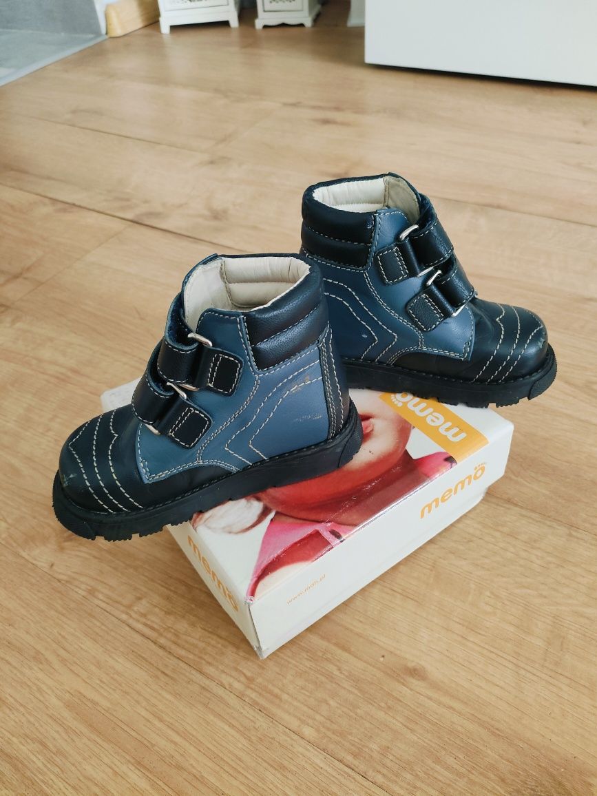 Buty jesienne  zimowe ze skóry dla chłopca 23 memo