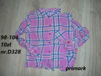 Koszula w kratę kartkę 98-104 primark