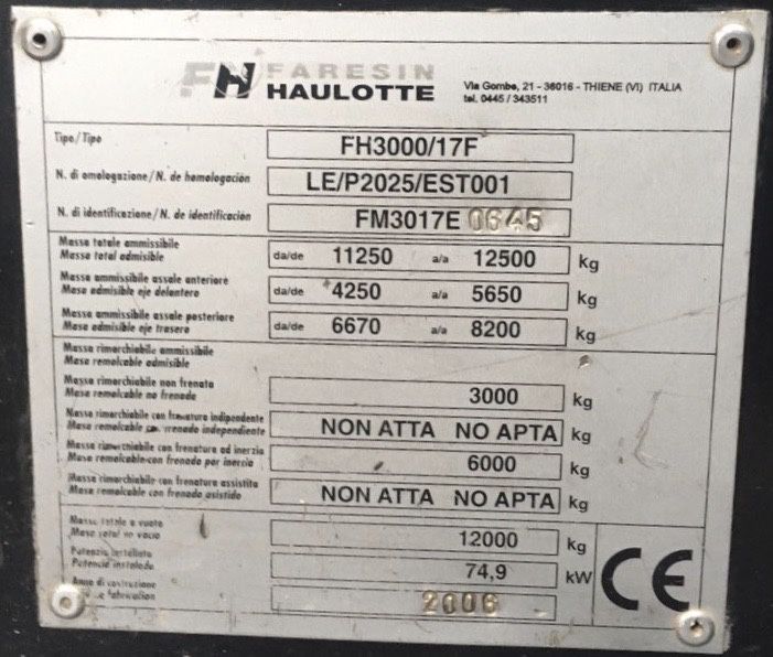 Навантажувач телескопічний  FARESIN-HAULOTTE FH-17/40