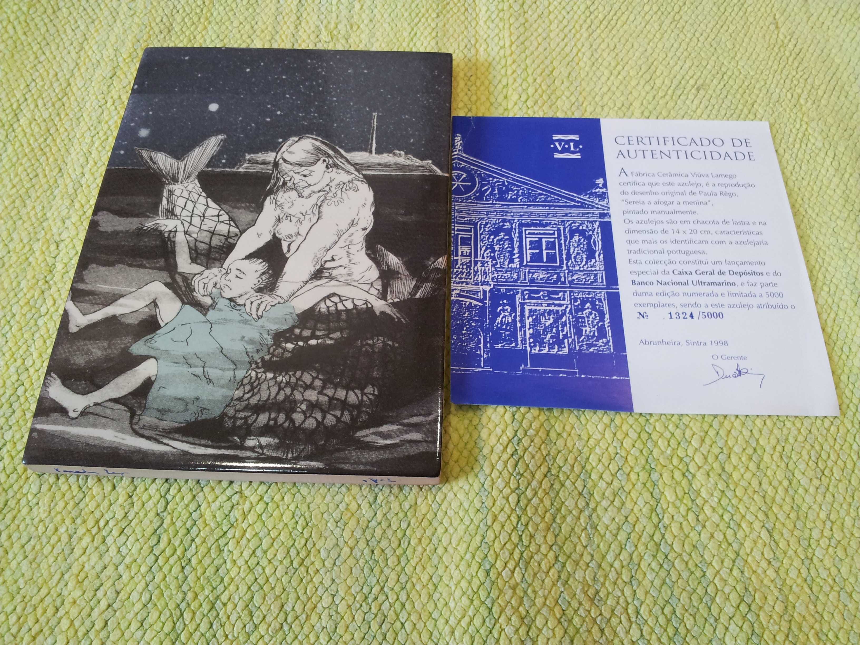 Paula Rego "Sereia Afogando Menina" com certificado - Viúva Lamego