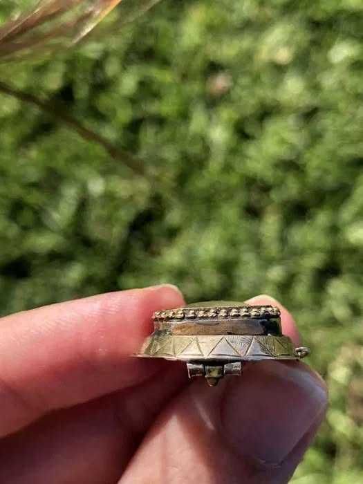 Alfinete Ouro Entre 10-12 Quilates e Cabelo Antigo Século XVIII