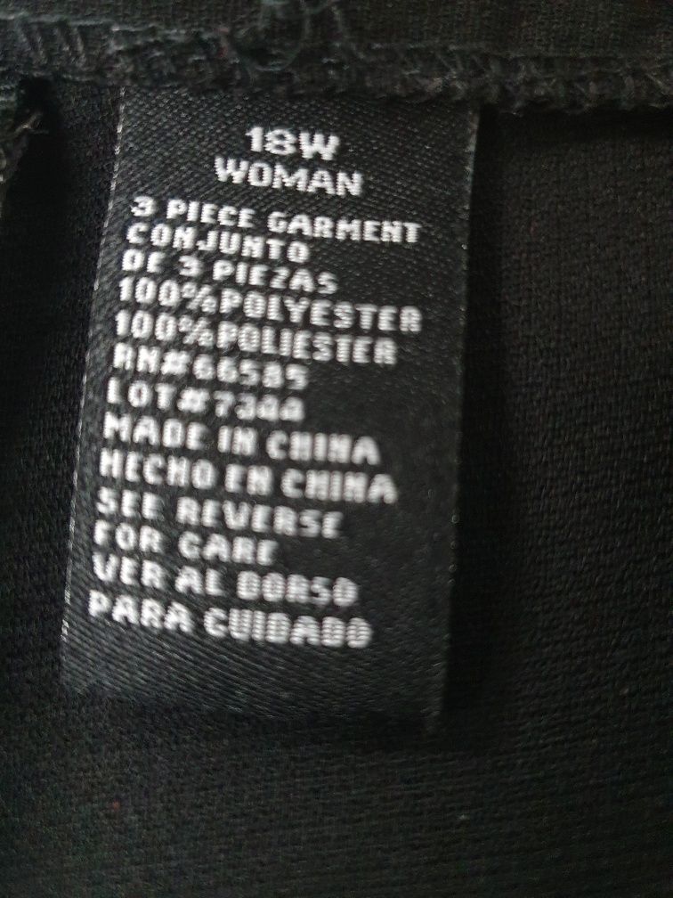 Eleganckie czarne spodnie 48/50 USA kuloty szeroka nogawka wysoki stan