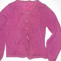 sweterek różowy dla dziewczynki 3-4 lata na 104