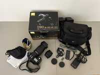 Nikon d90 ZESTAW 2 obiektywy + torba + dodatli