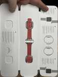Pasek Apple Watch 7 41mm Stainless Steel Leather Pink Citrus Modern