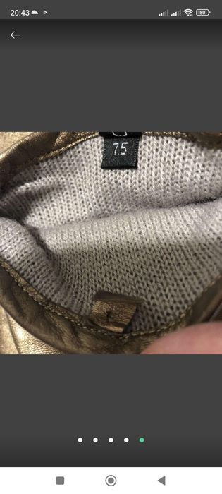 Рукавички з натуральної шкіри