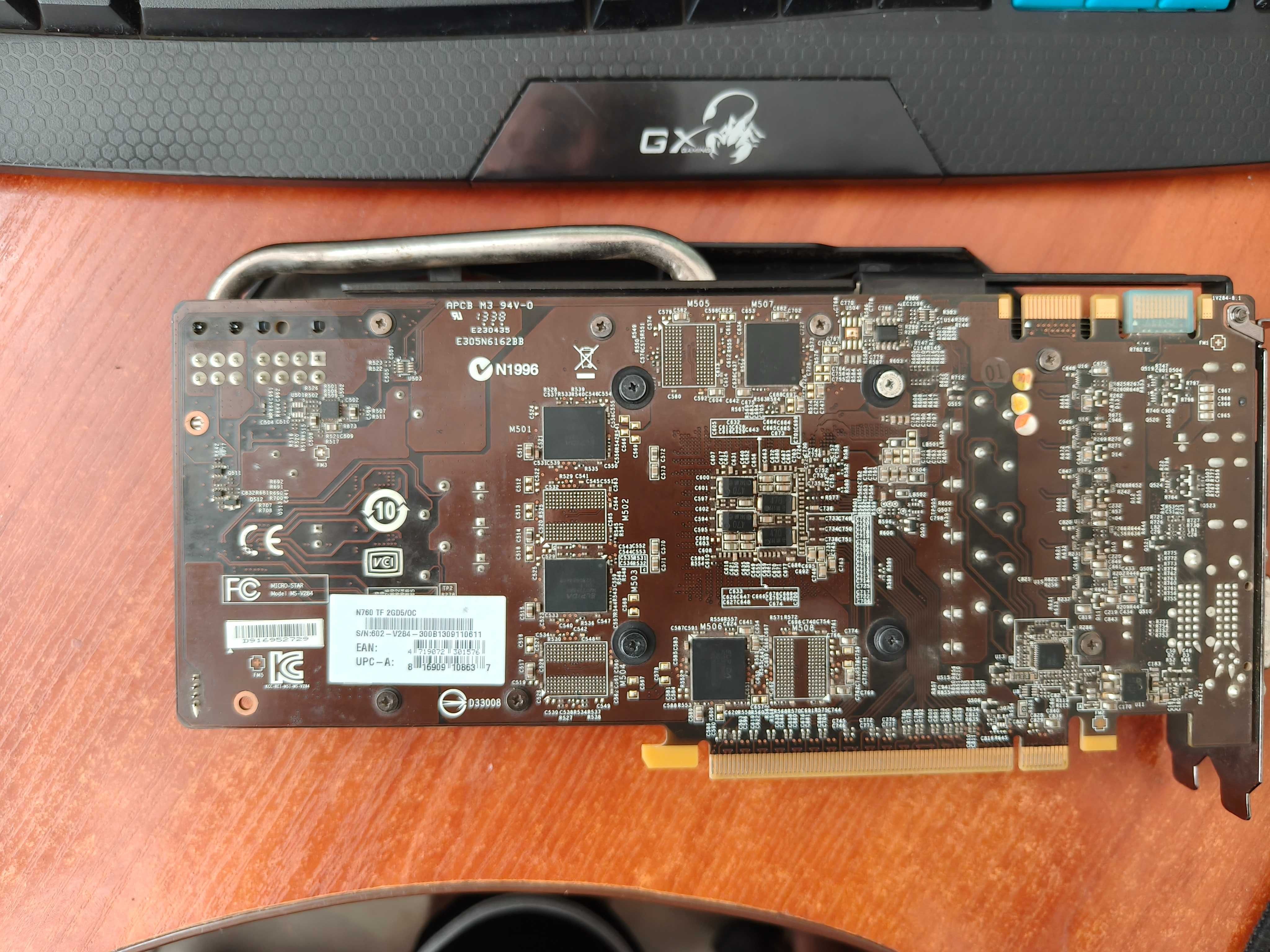 MSI PCI-Ex GeForce GTX 760 TF 2 GB  GDDR5 (256bit) (1085/6008)