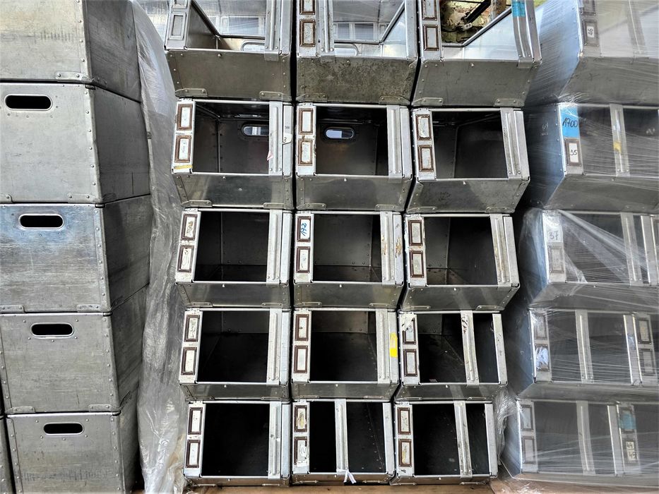 Pojemnik Kosz Kuweta Skrzynka Box Metalowy Aluminiowy Magazyn Warsztat