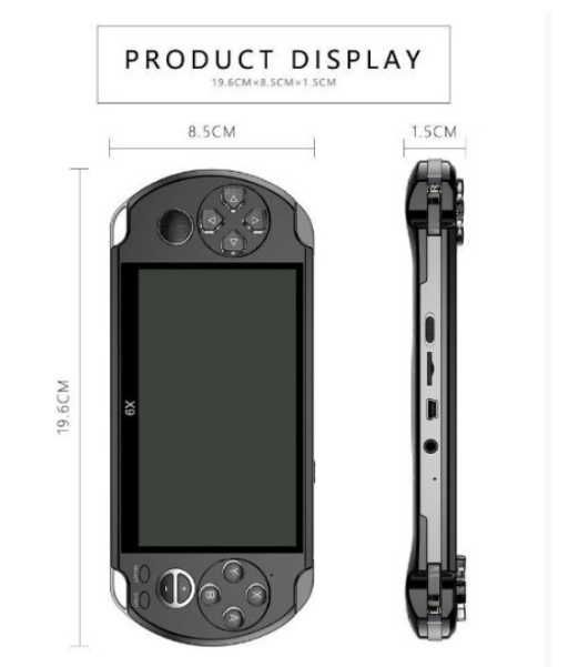 Игровая консоль PSP X9 8Гб приставка экран 5,1 дюймов ТВ-выход