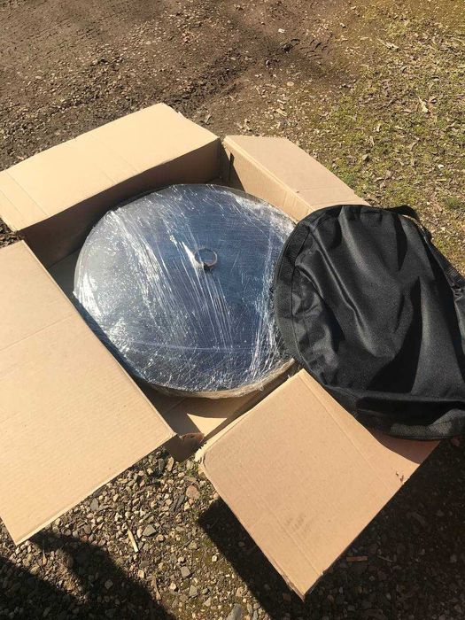 Сковородка 50см (металлическая, с ножками и чехлом)