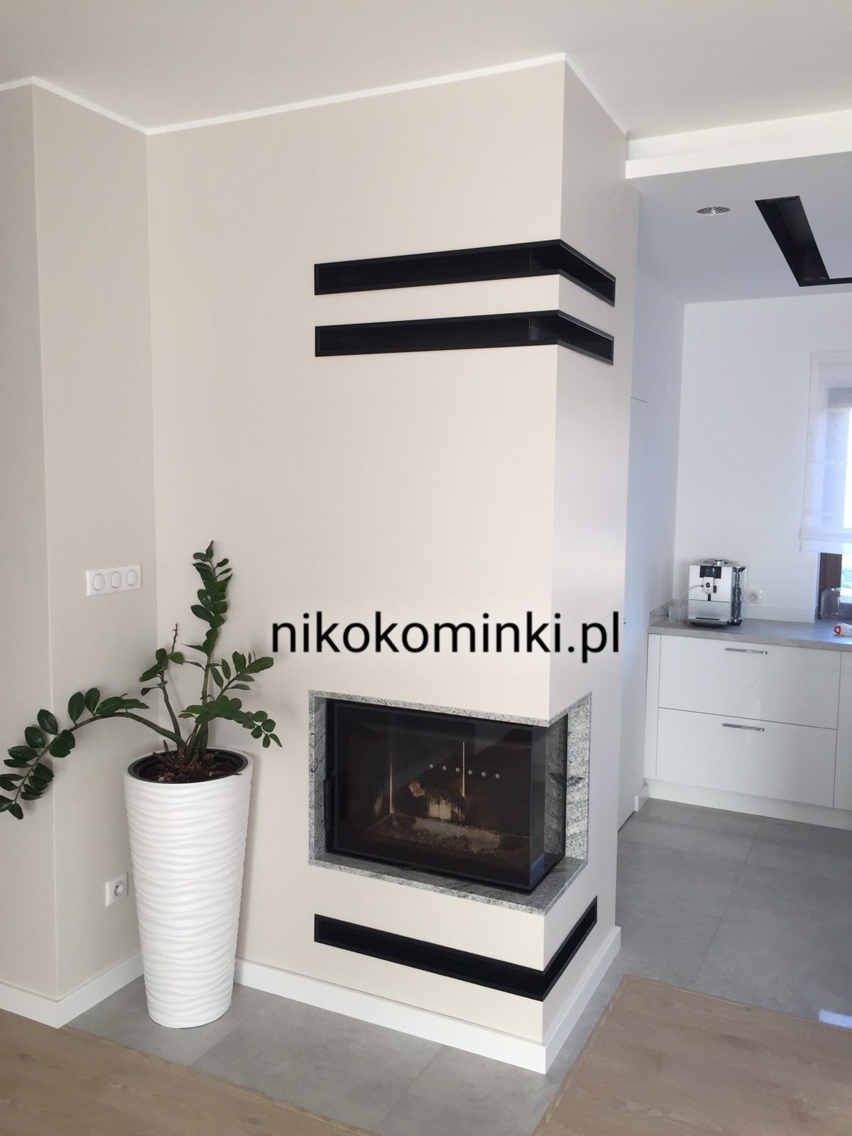 Kominki kominek narożny