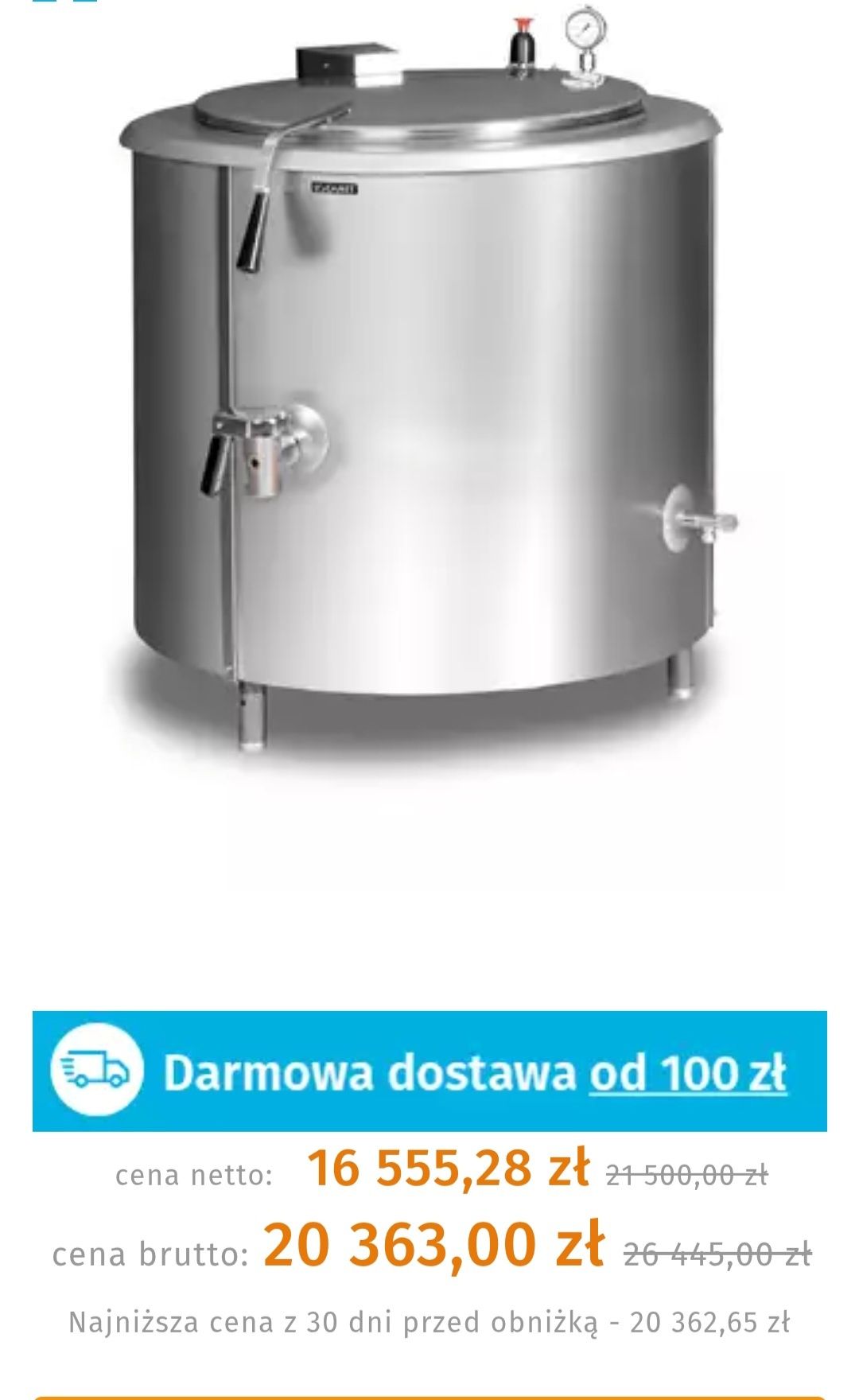 Kocioł warzelny, Kocioł 150 lozamet, Kocioł do gotowania
