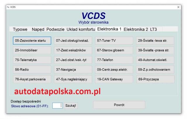 Zeszyty kodowań i adaptacji grupa VAG VCDS VW Seat Audi Skoda