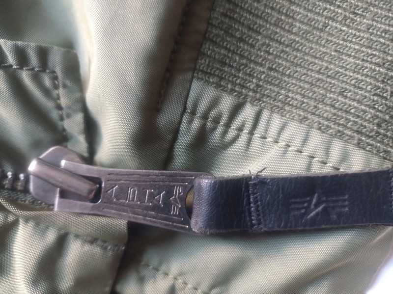 Alpha Industries Ma-1 Kurtka Bomberka Jesienna zielona pilotka  M