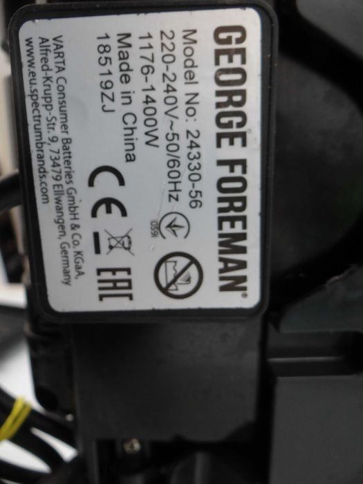 Składany grill elektryczny George Foreman 24330- 56 /1400W / Eko Komis