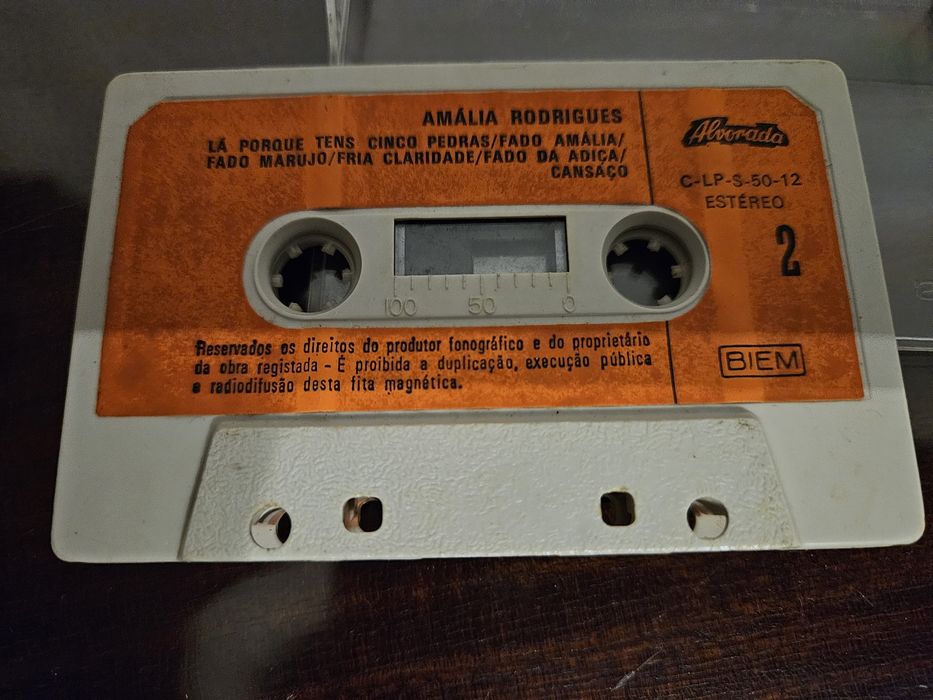 Cassete muito antiga de Amália Rodrigues