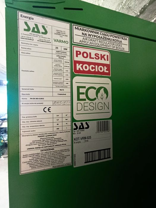 SAS VARMO 25KW kocioł zasypowy