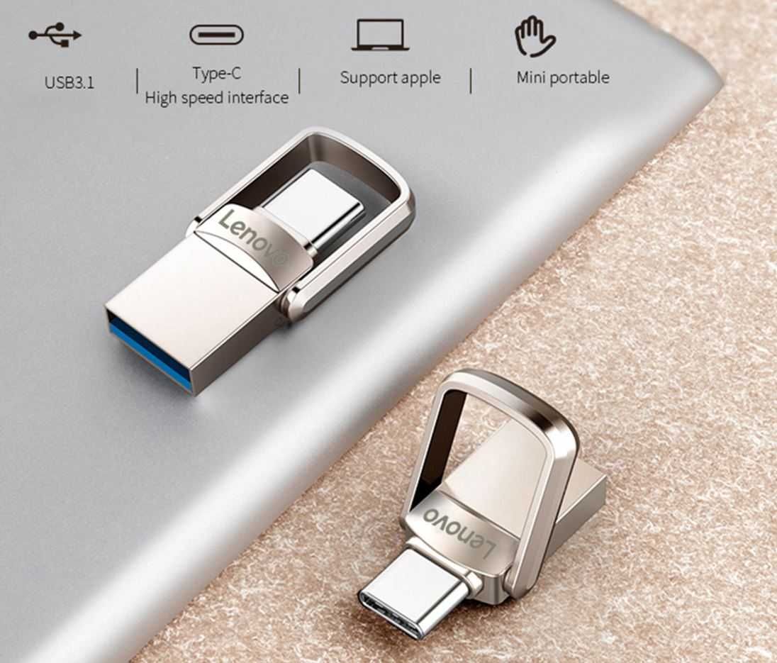 Pendrive LENOVO 1TB type-C USB-3.1 metal OTG Ograniczona PROMOCJA