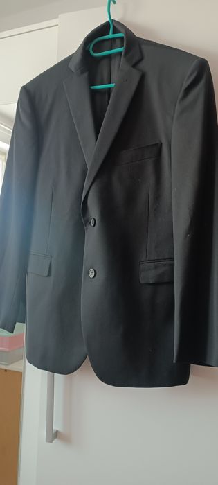 Marynarka czarna męska Dressman 48