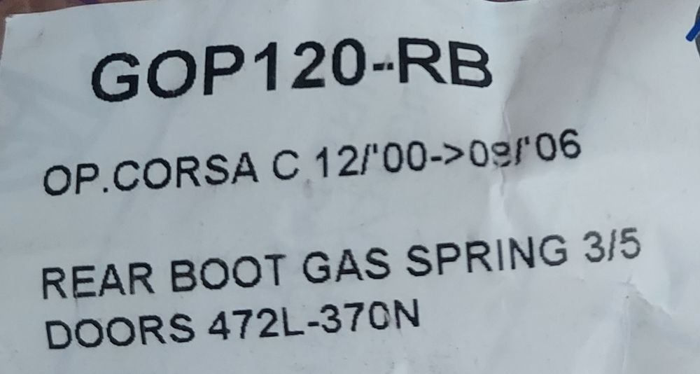 Amortecedor da mala opel corsa C