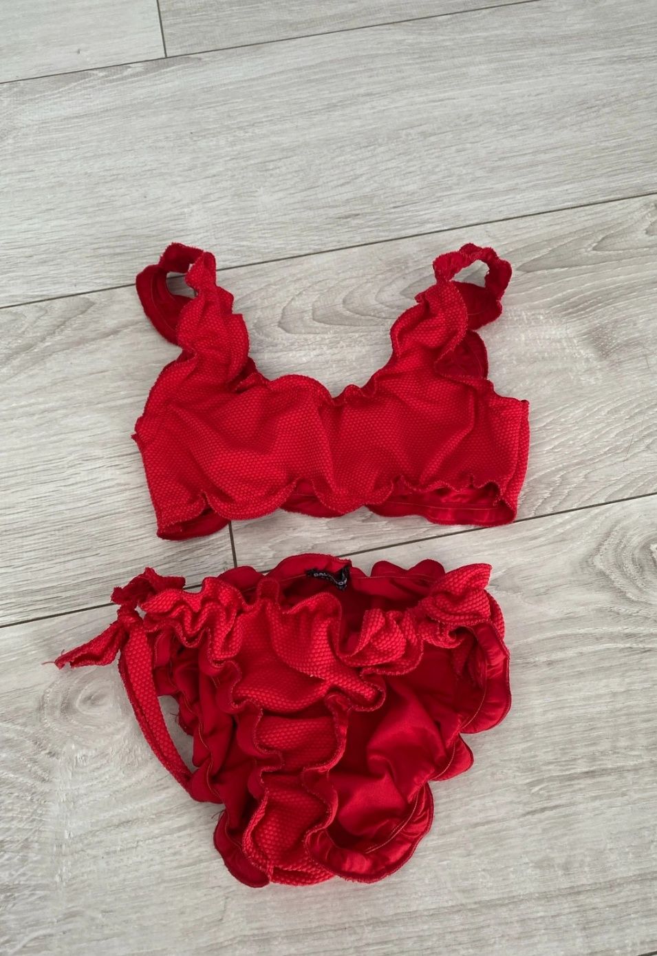 Strój kąpielowy Calzedonia dwuczęściowy czerwony