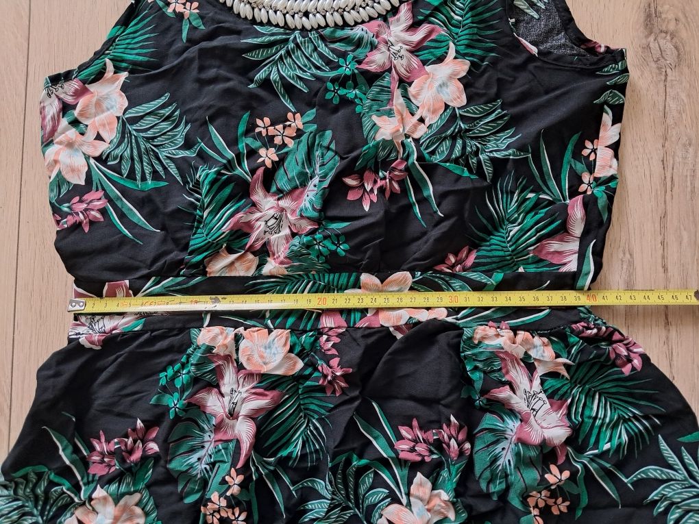 Sukienka r. L/ XL rayon kwiaty lato maxi
