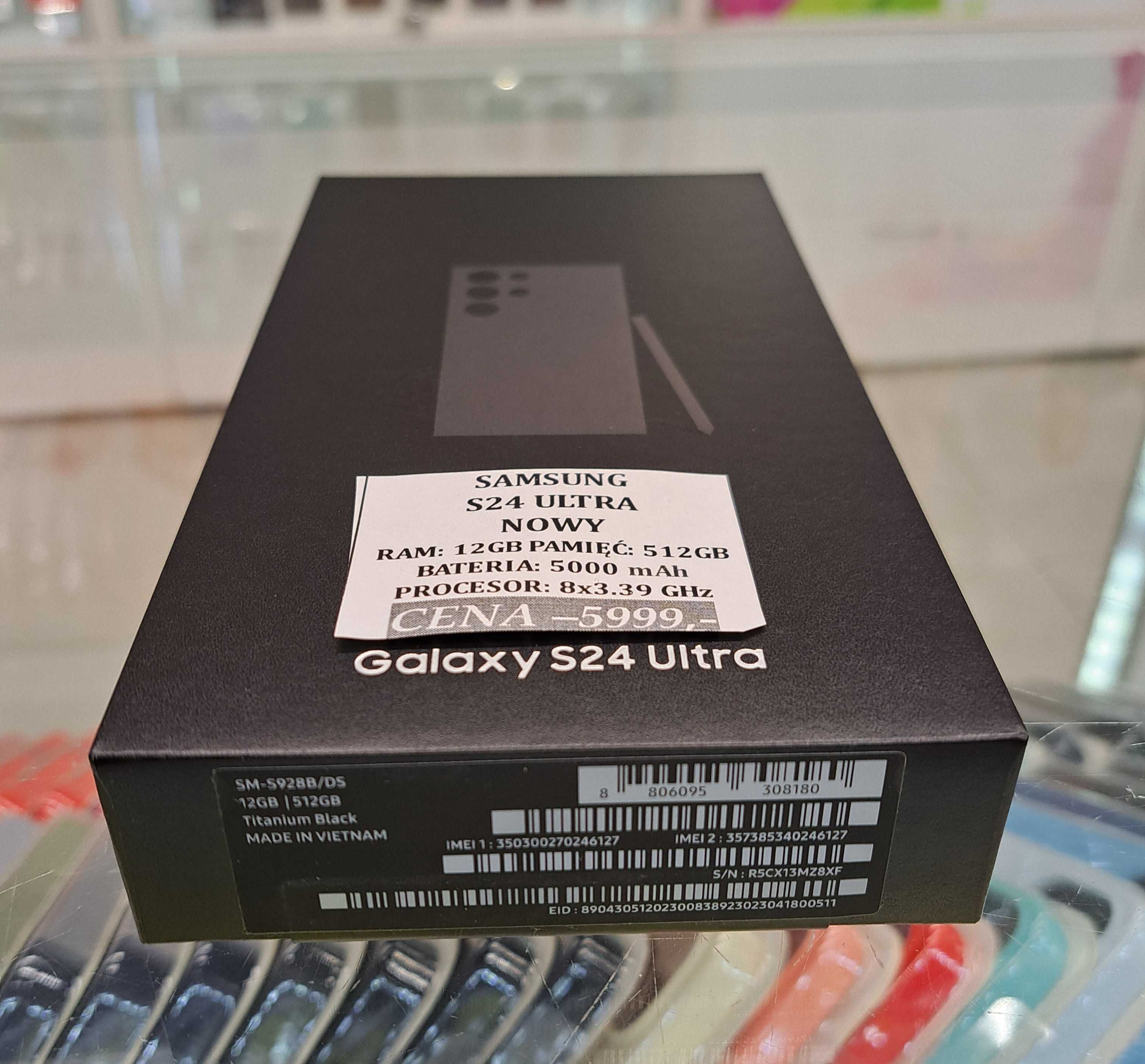 Samsung S24 Ultra 12/512GB NOWY Lokal Telakces Felicity