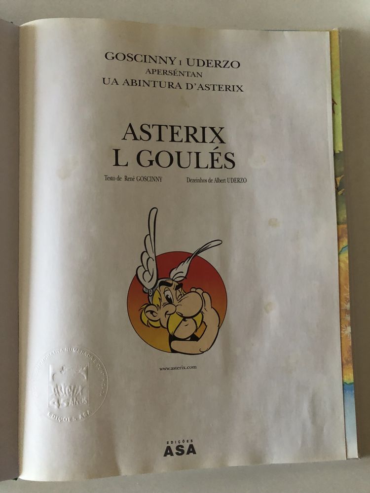 Astérix, L Goulés Edição limitada