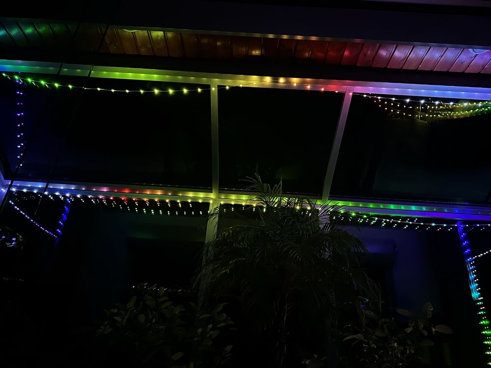 Inteligentne Lampki LED RGB 5m do wewnątrz i na zewnątrz