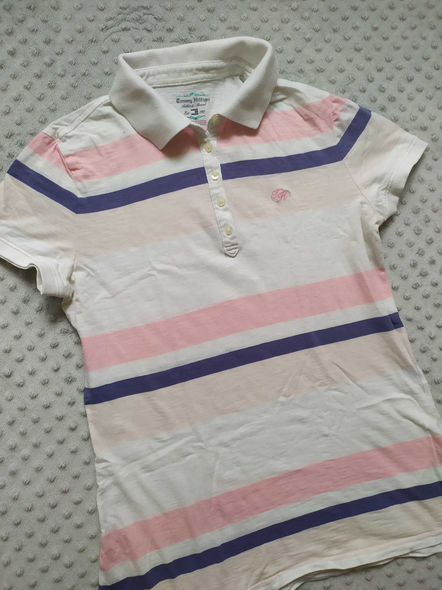 Koszulka polo damska Tommy Hilfiger M paski