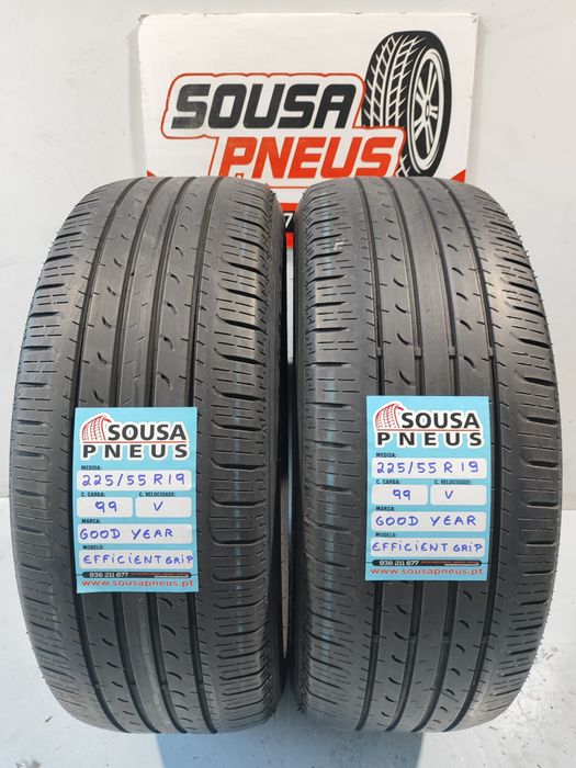 2 pneus semi novos 225-55R19 Good Year - Oferta dos portes