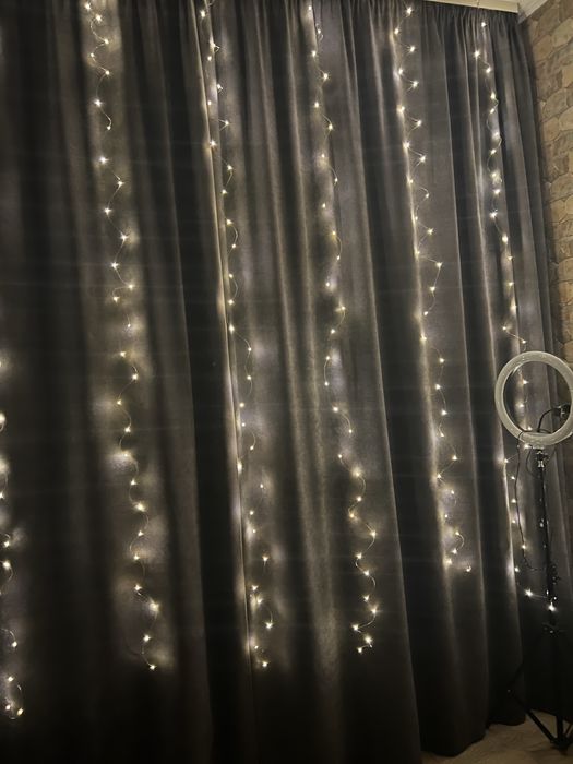 Новорічна гірлянда штора 3/3