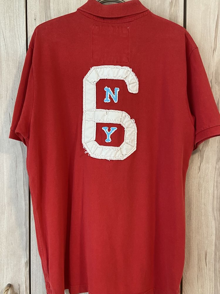 Artificial & Smith XXL czerwona męska koszulka polo t-shirt