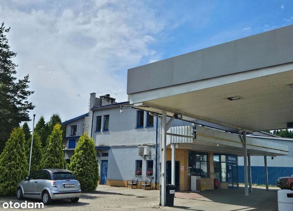 Działki zabudowane stacją paliw i bud. warsztatowy