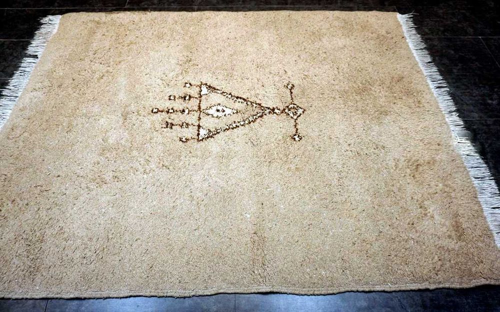Tapete BERBERE BENI OURAIN (Atlas) em Lã, 215cm x 172cm, muito expesso