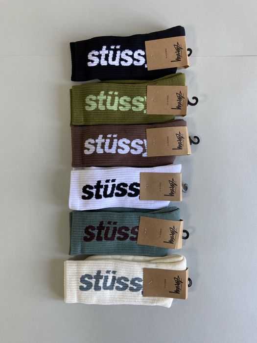 Шкарпетки Stussy носки socks stussy стусі високі стуси+стікери stussy